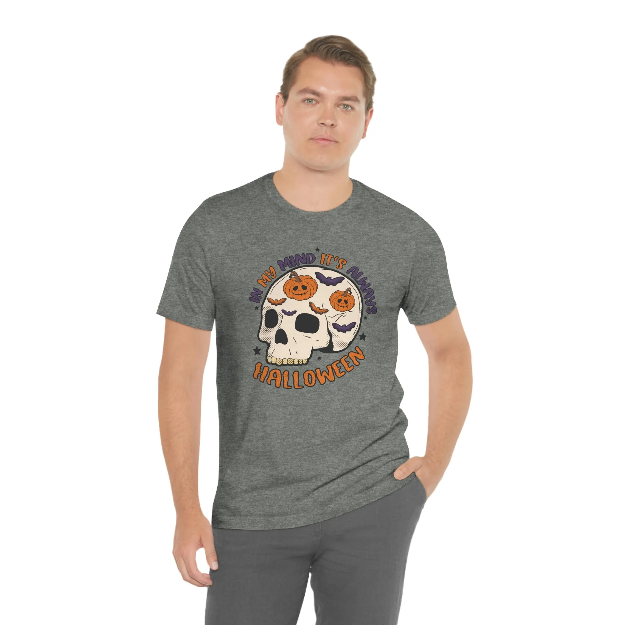 "Always Halloween" Skull Tee - Unisex Shirt