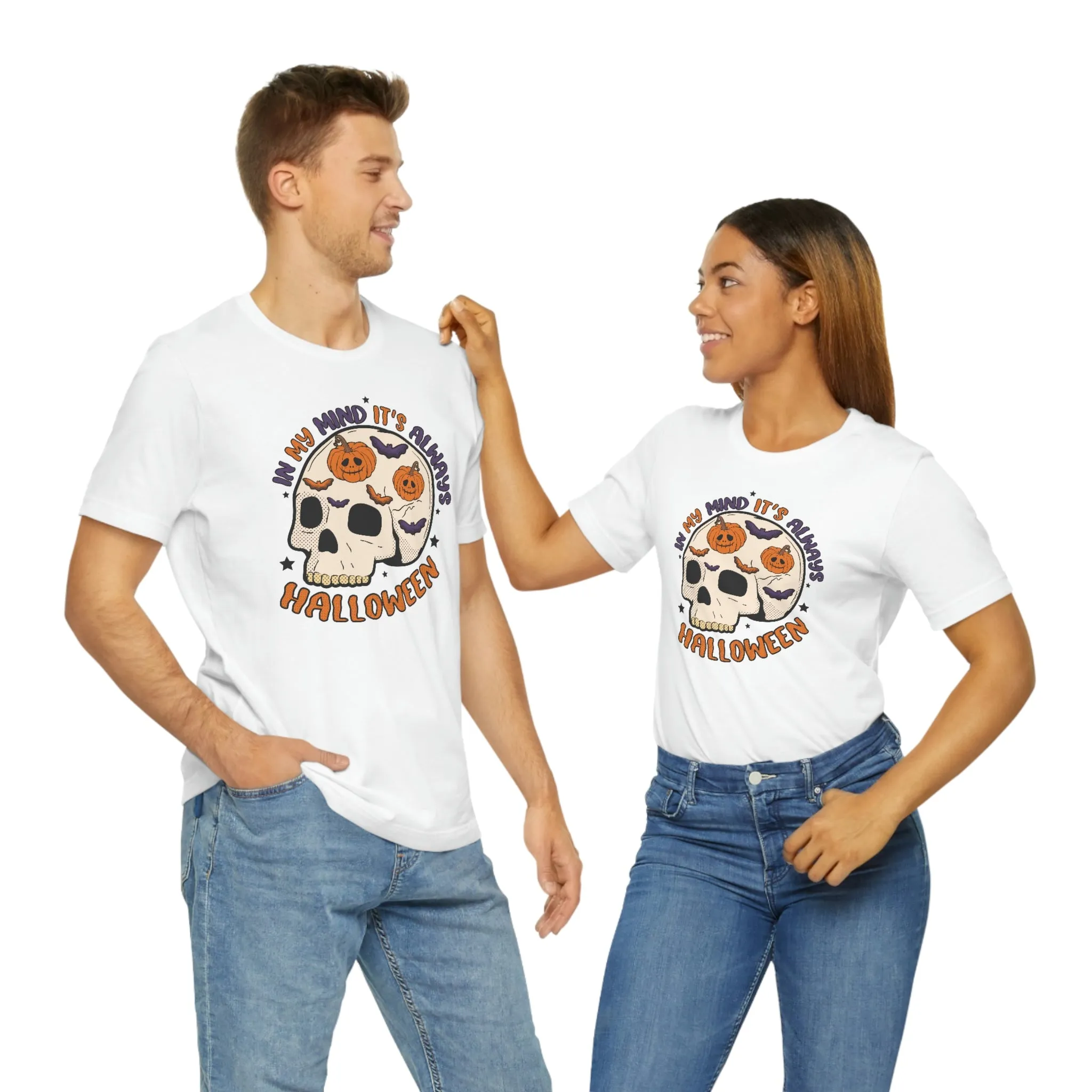 "Always Halloween" Skull Tee - Unisex Shirt