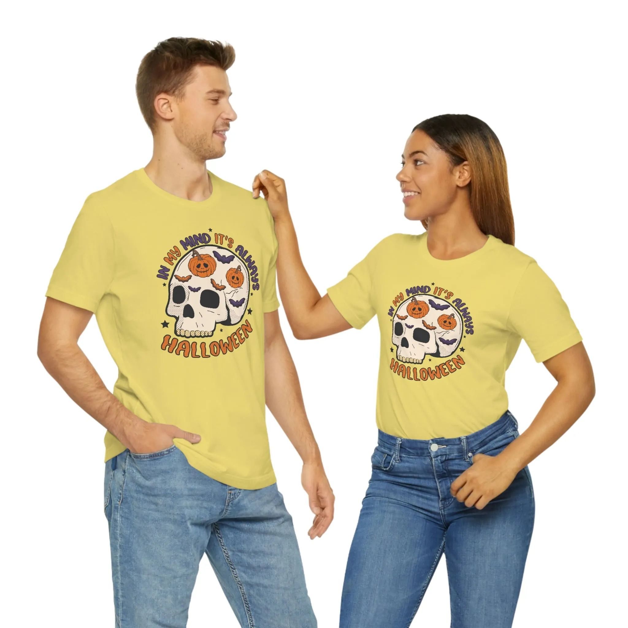 "Always Halloween" Skull Tee - Unisex Shirt