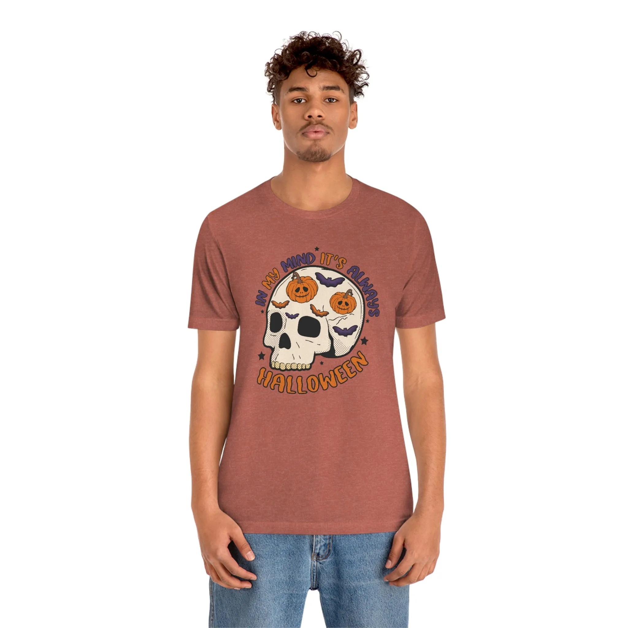 "Always Halloween" Skull Tee - Unisex Shirt