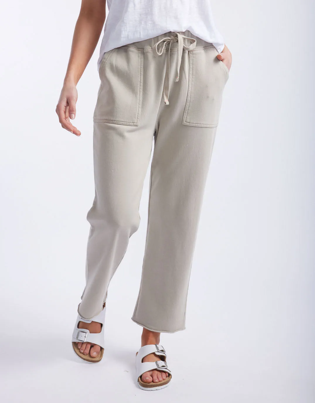 Raw Edge Lounge Pant - Stone