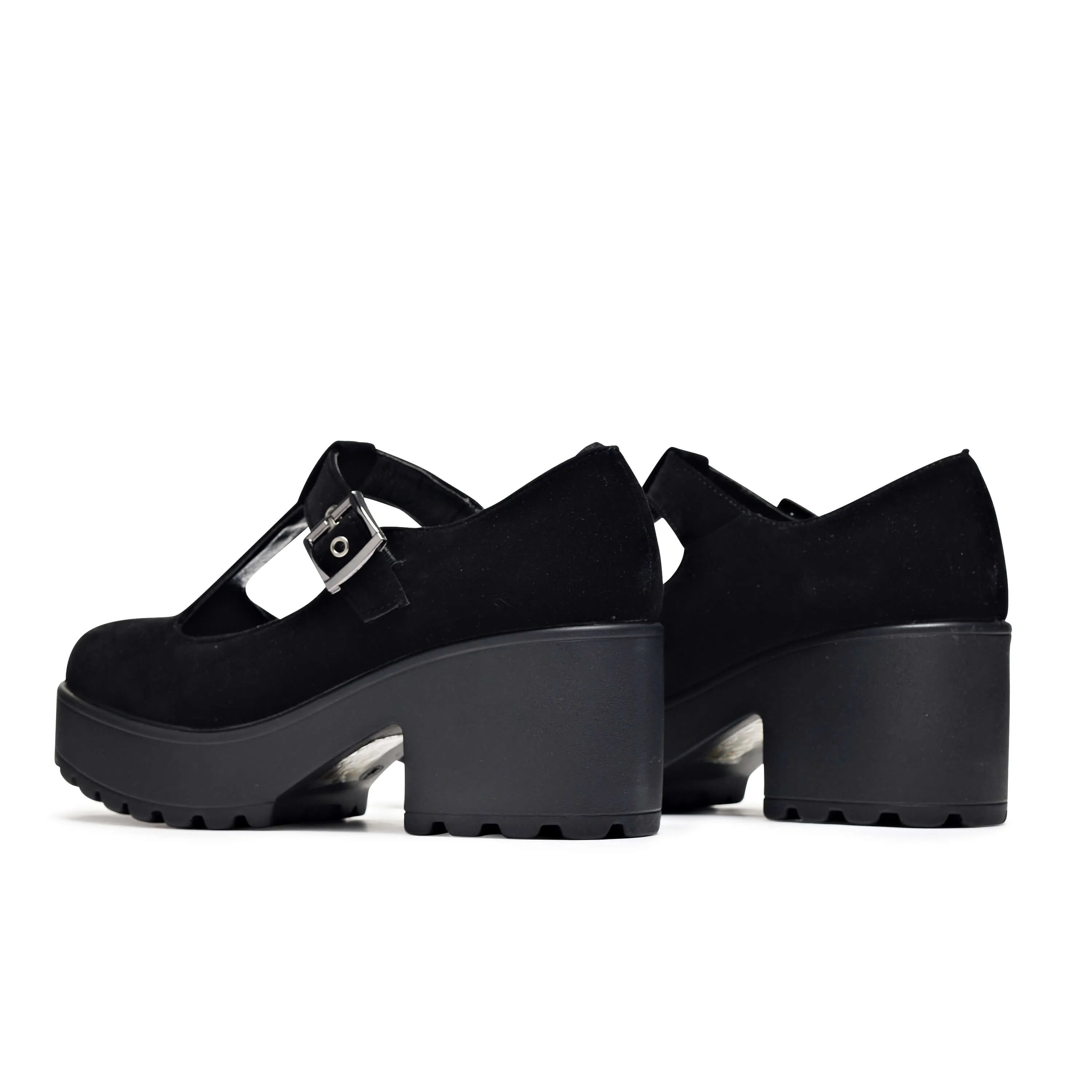 Sai Black Mary Jane Shoes 'Suede Edition'