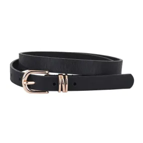 skinny leather belt