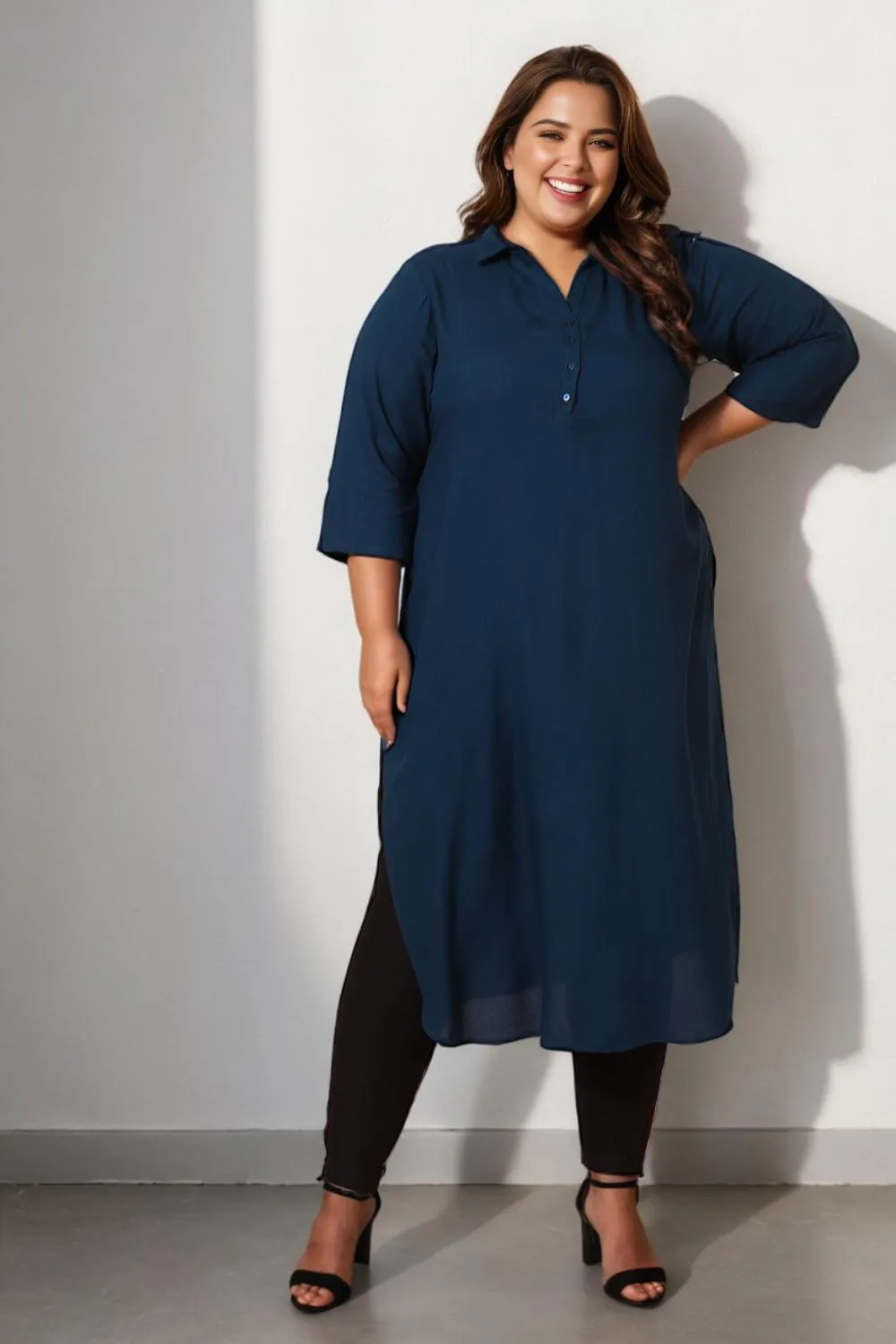 Teal Kurta