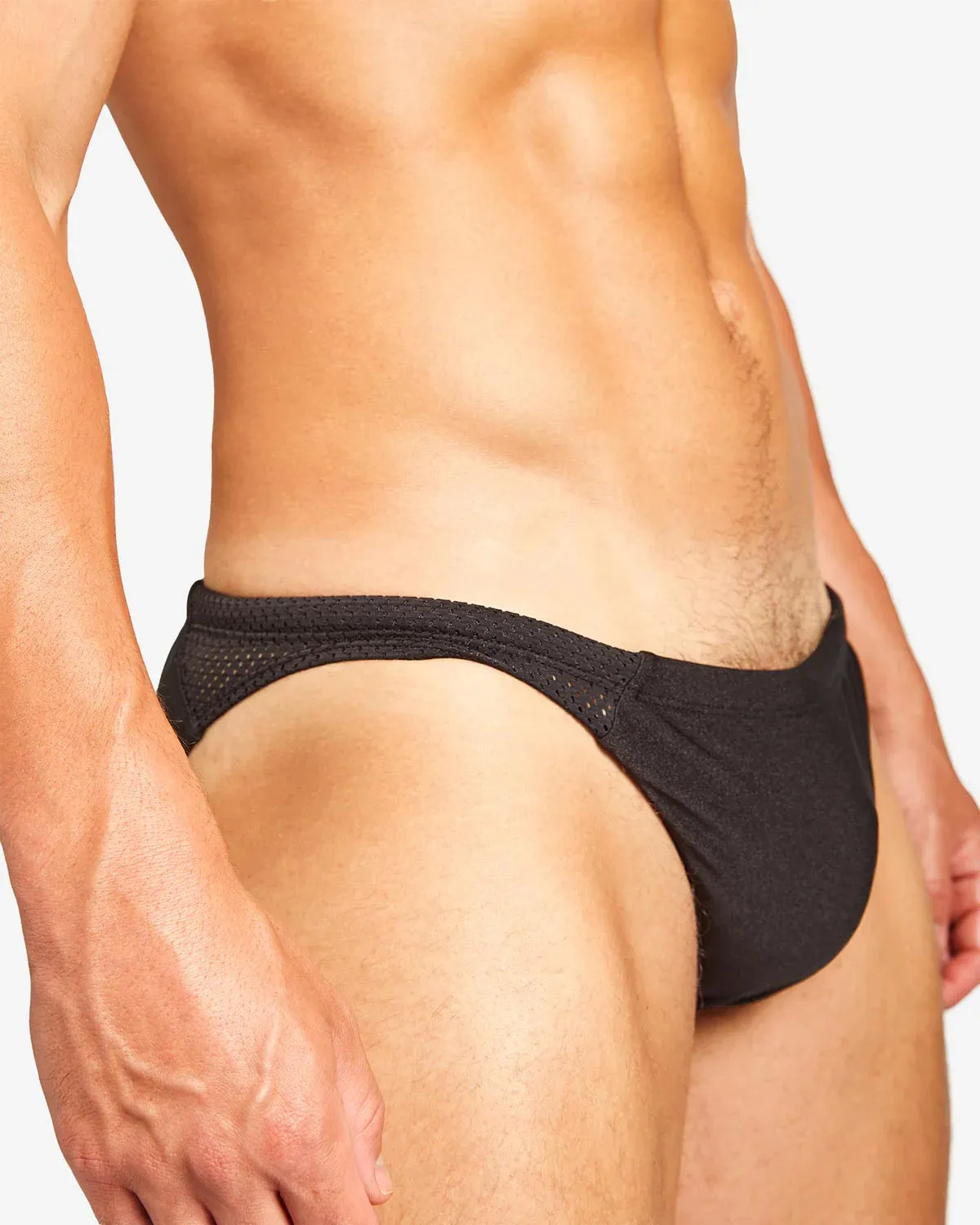 Teamm8 Bass mesh swim brief black