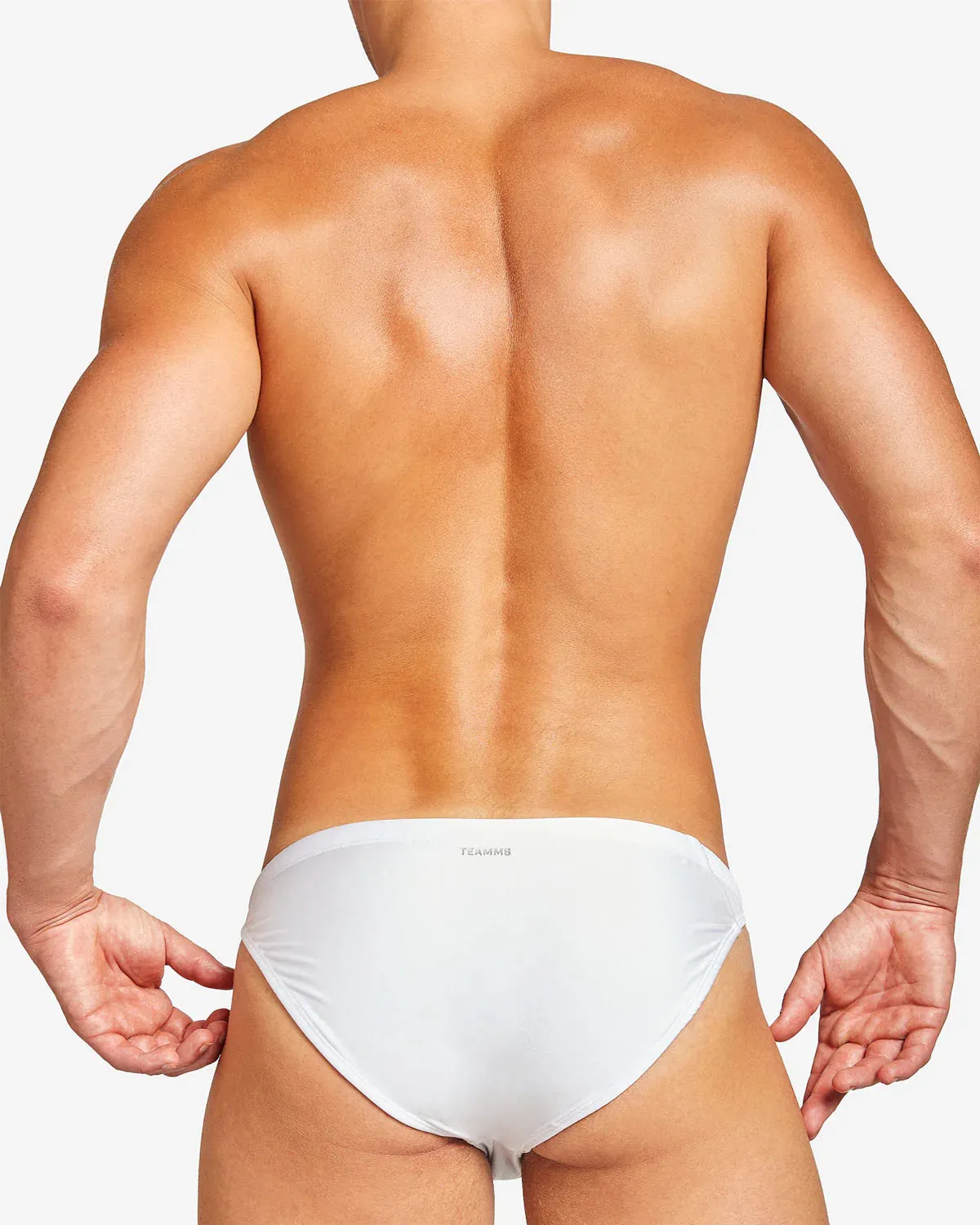 Teamm8 Bass mesh swim brief white