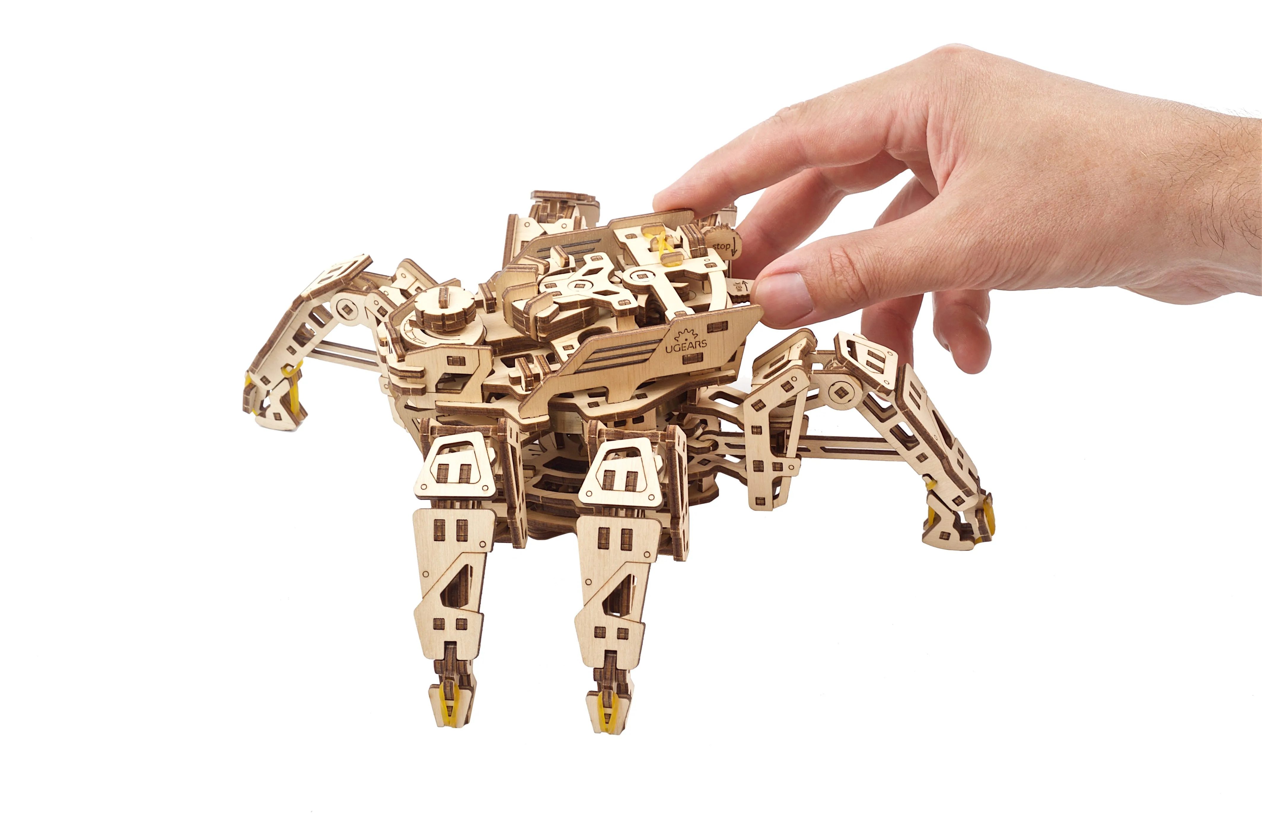 Ugears Hexapod Explorer ★Mechanical 3D Puzzle Kit Model Toys Gift Present Birthday Xmas Christmas Kids Adults