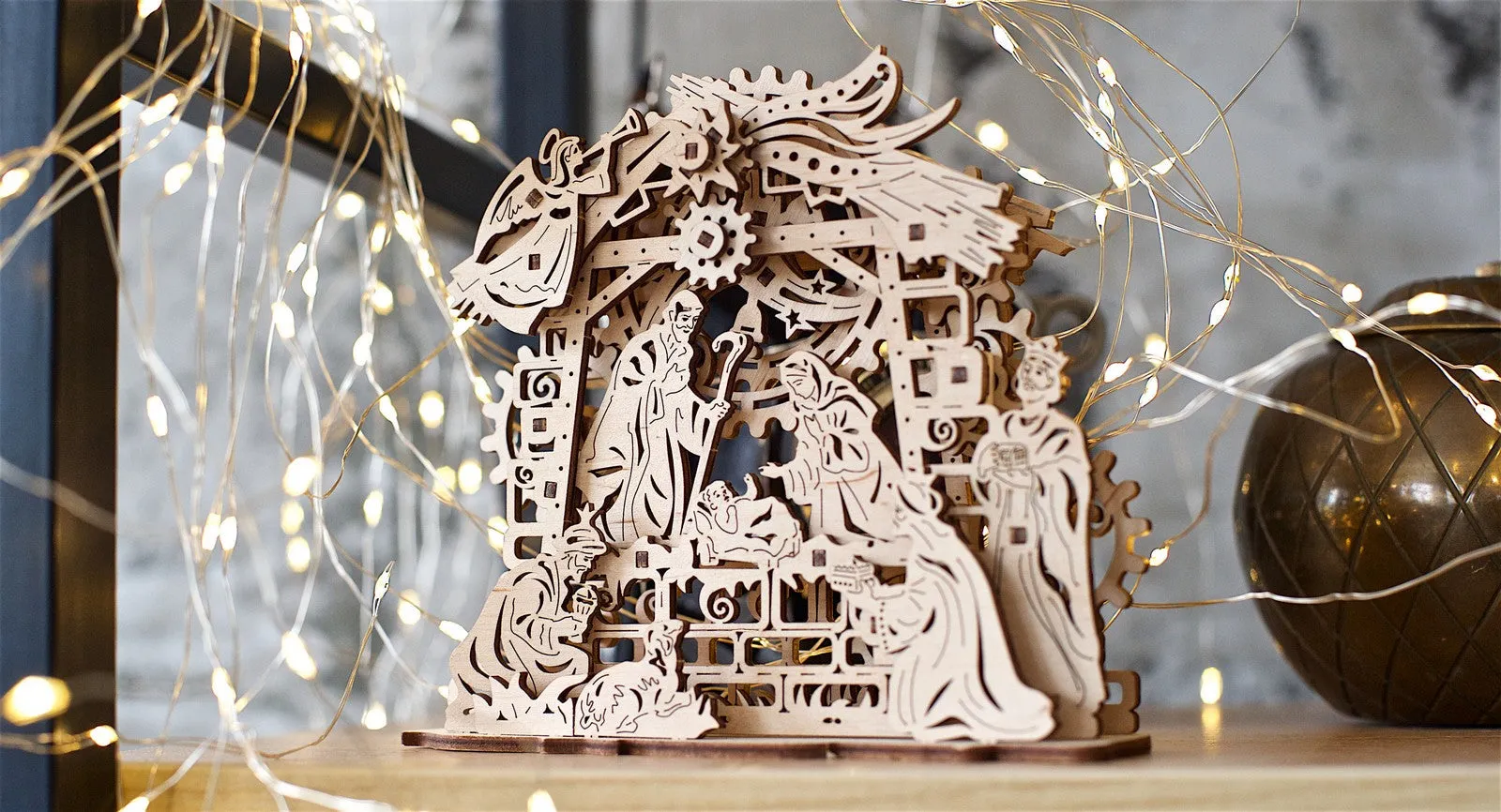 Ugears Nativity Scene ★Mechanical 3D Puzzle Kit Model Toys Gift Present Birthday Xmas Christmas Kids Adults