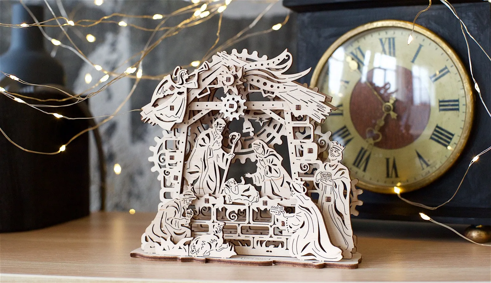 Ugears Nativity Scene ★Mechanical 3D Puzzle Kit Model Toys Gift Present Birthday Xmas Christmas Kids Adults