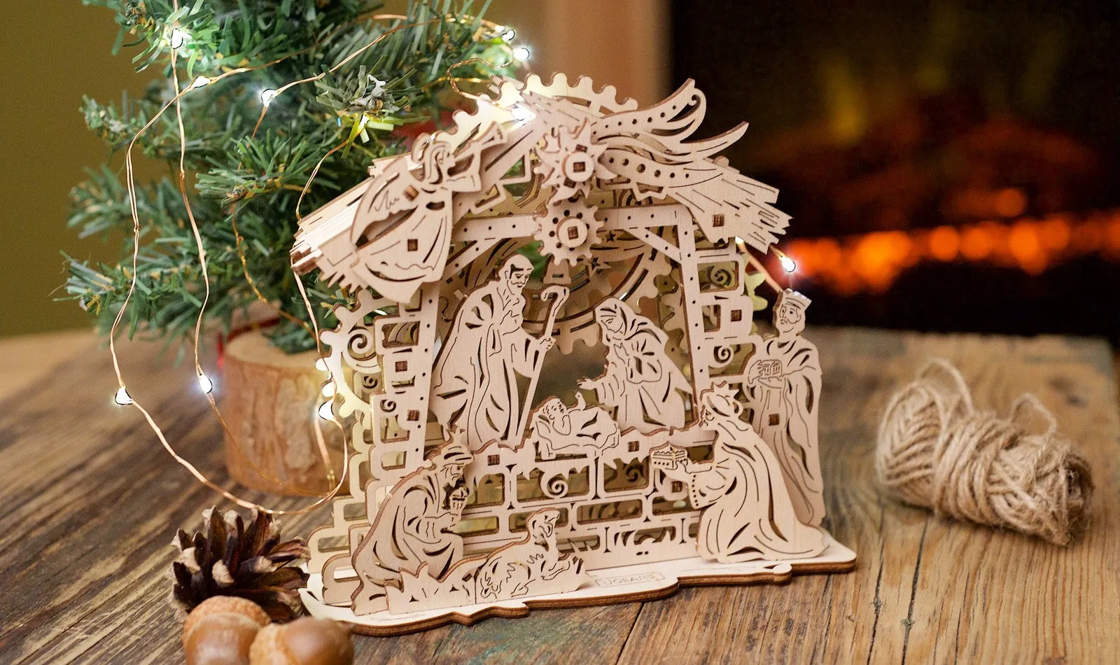 Ugears Nativity Scene ★Mechanical 3D Puzzle Kit Model Toys Gift Present Birthday Xmas Christmas Kids Adults