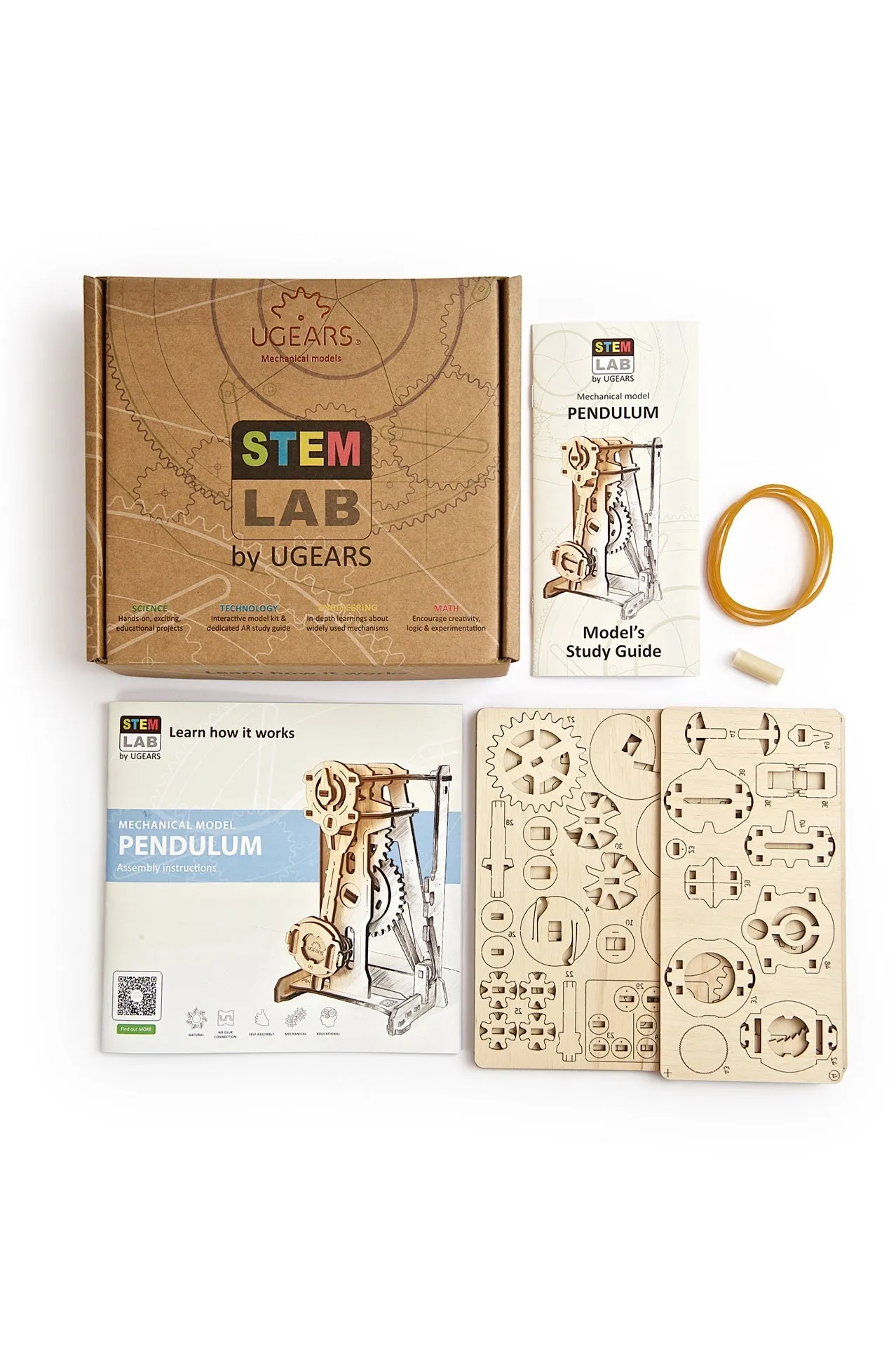 Ugears Stem Lab Pendulum ★Mechanical 3D Puzzle Kit Model Toys Gift Present Birthday Xmas Christmas Kids Adults