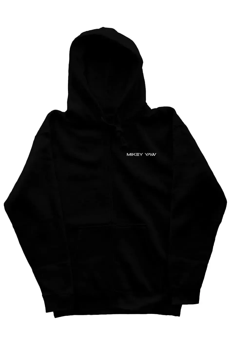 Zipper Hoodie with Abstract Graphic