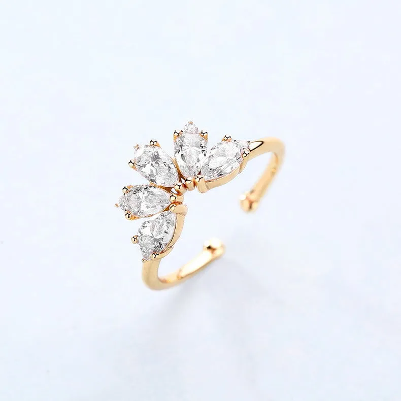 Zircon Crown Ring